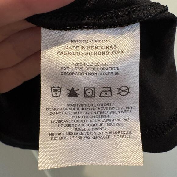 Nike Shirt Womens Medium Black Dri-FIT Athletic Training Running CU7593-010 - Picture 10 of 12